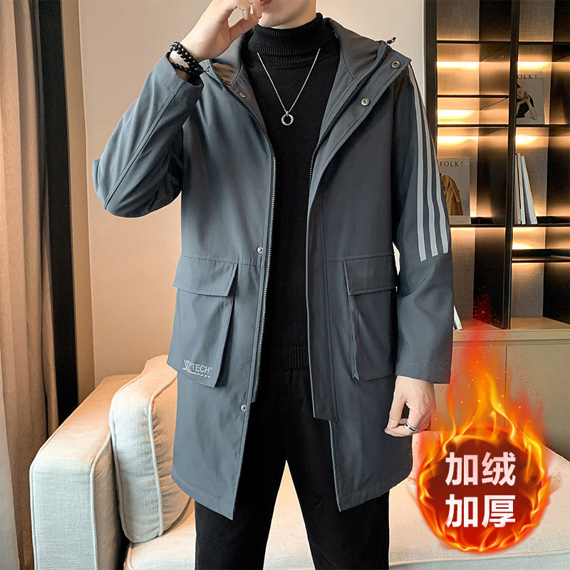 冬款中长款M-8XL胖子休闲加绒加厚男宽松夹克男JK8226加绒-P100,男装夹克,星座209