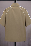 夏季胖男生M-8XL大码男士立领开衫休闲短袖T恤TX2077-P4079，男装T恤，星座209