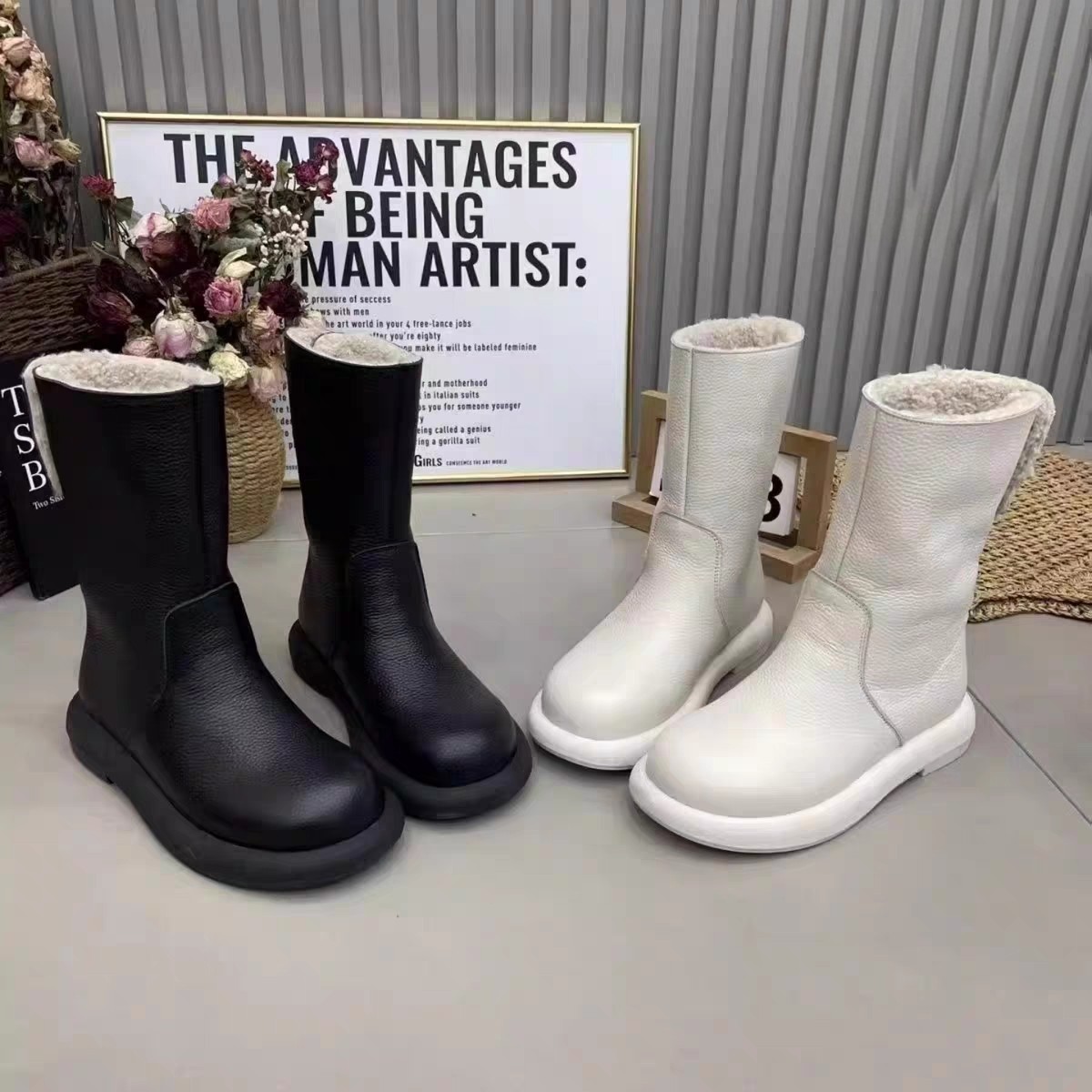 特价撤柜雪地靴女2025冬季新款加绒保暖棉鞋防滑软底两穿短靴,女鞋,时尚雪地靴,淘宝优惠券,粉丝福利购,淘宝优惠卷