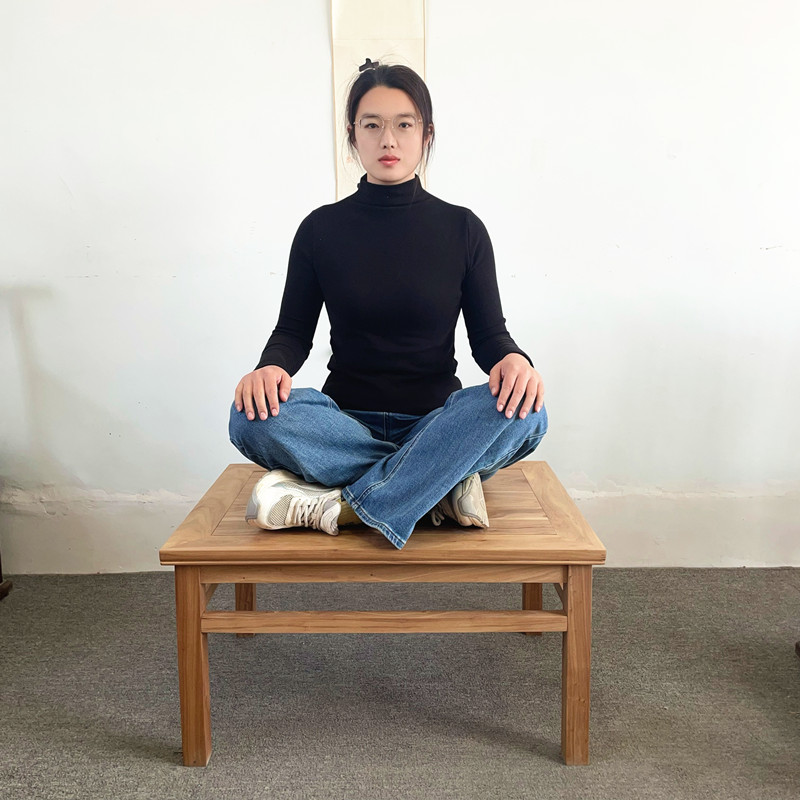 老榆木打坐凳禅凳打坐实木宽大