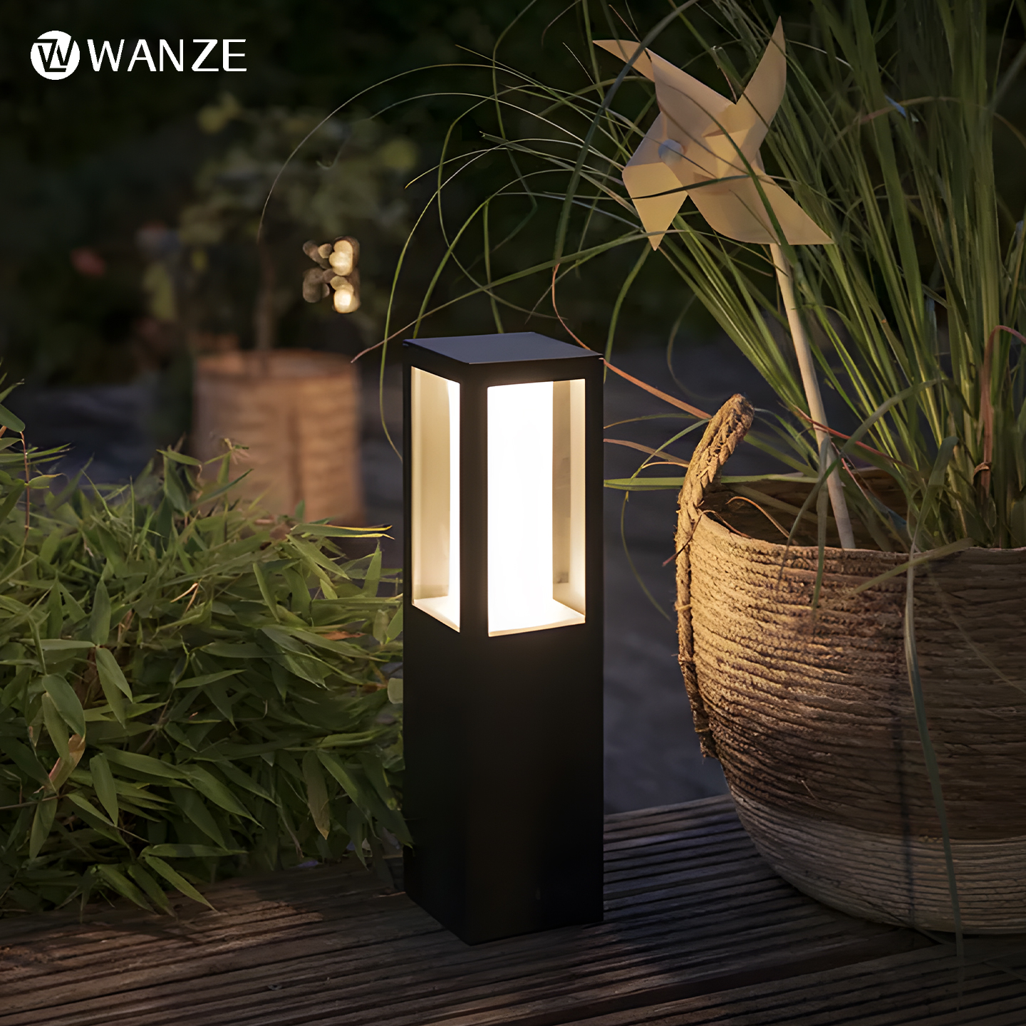 wanze庭院花园草坪灯接电款