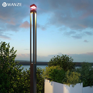 户外庭院灯LED高杆灯别墅小区防水工程景观灯3米接电广场路灯柱