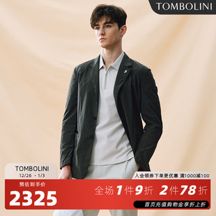 黑色西装 休闲单西男 TOMBOLINI东博利尼秋季 外套新品 零克重