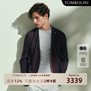 外套男士 针织休闲西装 天丝亚麻零克重西服 东博利尼春季 TOMBOLINI