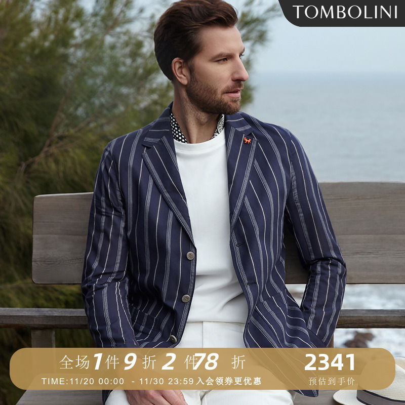 东博利尼男士纯棉夹克单西