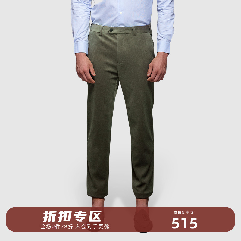 东博利尼秋冬新款灯芯绒休闲裤