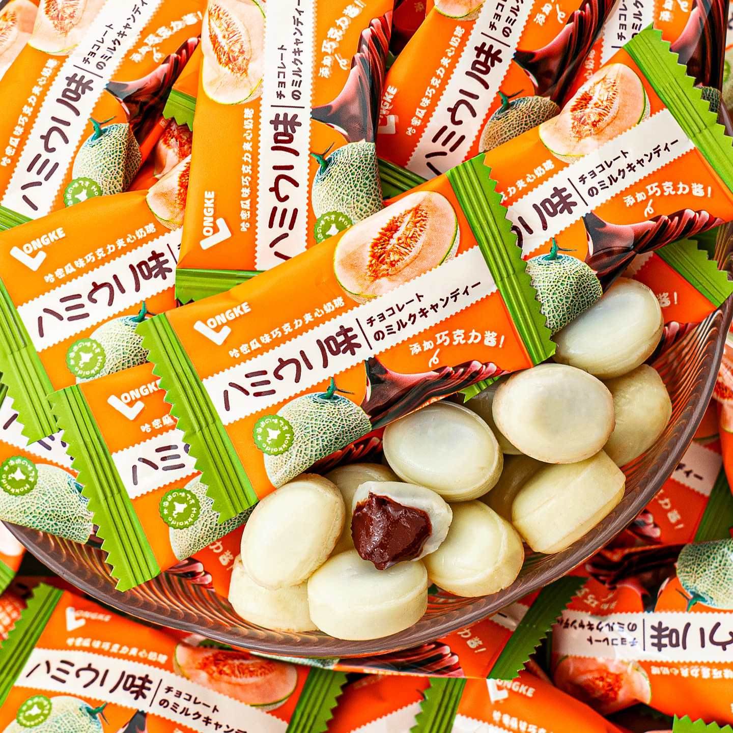夏目友人添加巧克力酱 夹心奶糖休闲零食结婚喜糖果批发硬糖网红