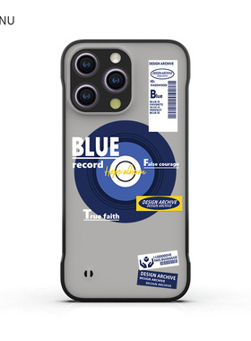 智卡奴 无边框magsafe磁吸壳苹果12 pro手机壳iphone13磨砂12 mini保护套se新款11 promax唱片xr蓝色8p适用