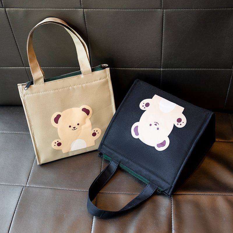 上班族饭盒手提包餐包加厚铝箔保温手提袋带饭包大容量保温便当包