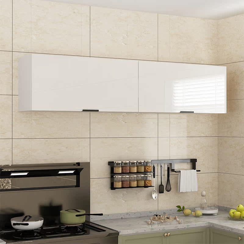 实木厨房吊柜墙壁挂柜家用收纳置物柜阳台卫生间挂墙上翻柜可定制