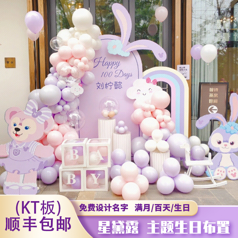 松鲤星黛露生日布置装饰
