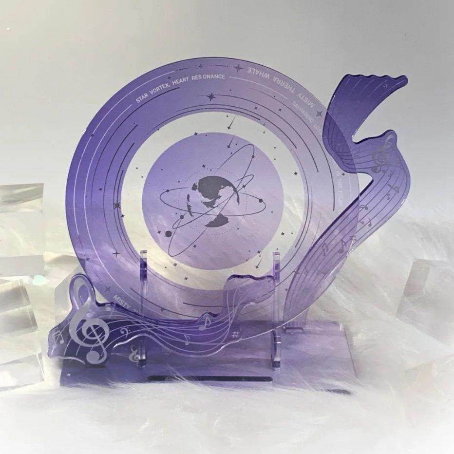 星漩回响浅紫系压克力谷美架拍谷神器吧唧小卡透卡展示道具摆件