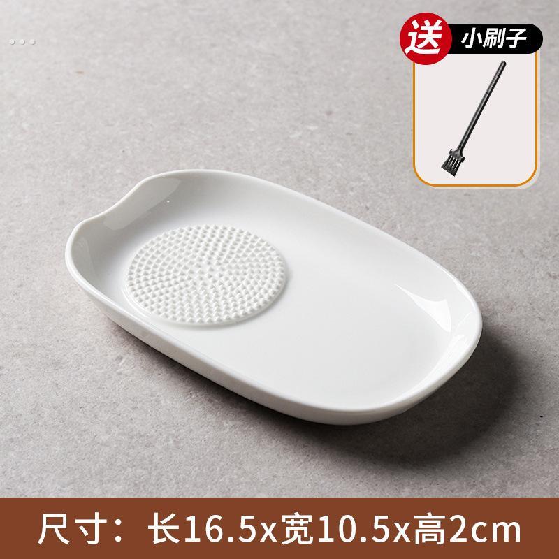 斜面陶瓷研磨器磨姜器捣蒜蓉辅食磨泥器姜撞奶擦蒜泥姜末姜汁神器