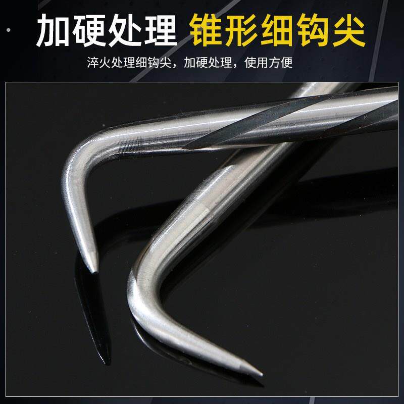 扎钩钢筋钩螺纹四个轴承绑钩螺纹桩心钢扎丝钩不锈钢钢筋扎钩子