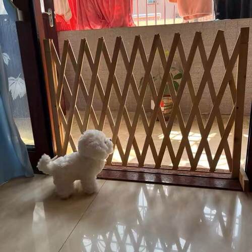 狗狗阻拦门宠物活动围栏地上自由拼接入户门围栏可伸缩栅栏门挡猫