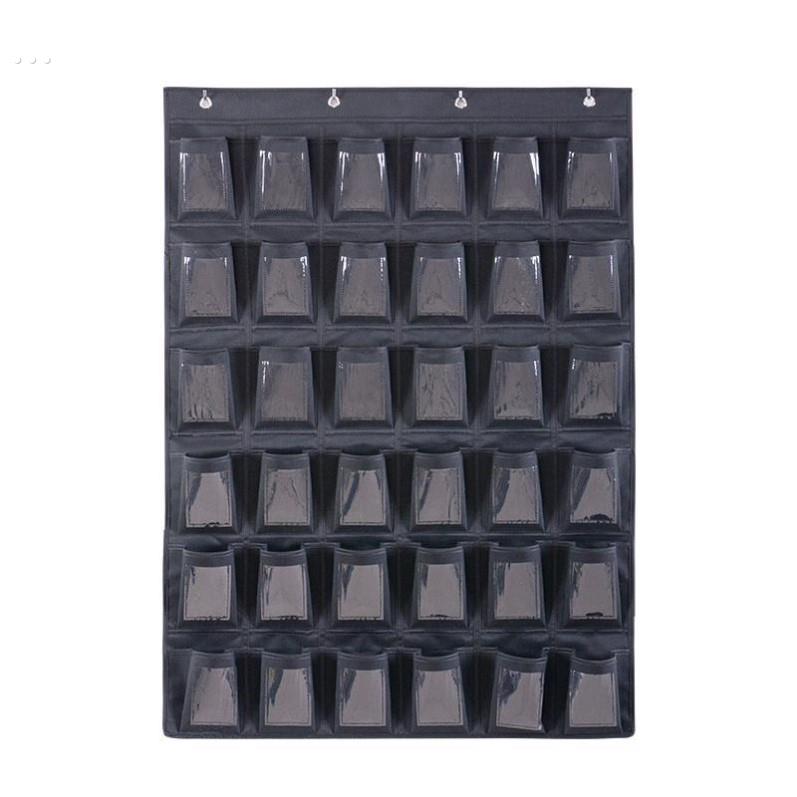 牛津布透明手机收纳袋挂袋接送卡袋手机袋挂墙壁式存放置物袋定做