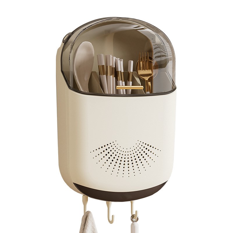 家用防尘筷子筒壁挂式筷篓厨房筷笼快子置物架新款勺子收纳盒