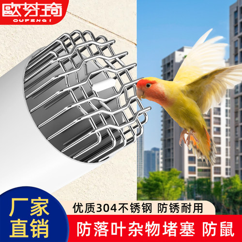 不锈钢防鼠鸟网罩下水管道地漏