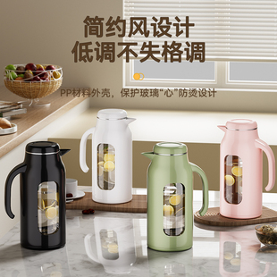 凉水壶玻璃耐高温家用高硼硅冷水壶加厚水杯冷泡壶饭店餐厅果汁壶