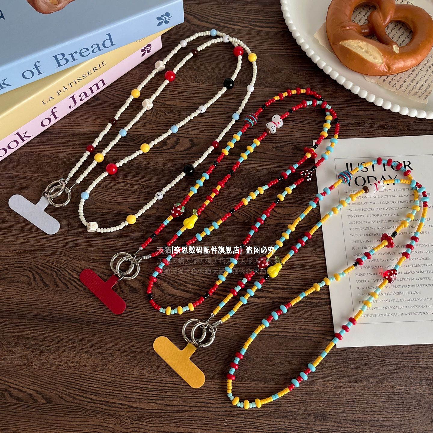 ins风旅游手机链可爱斑点狗背带链条斜挎可背时尚韩系挂链diy手