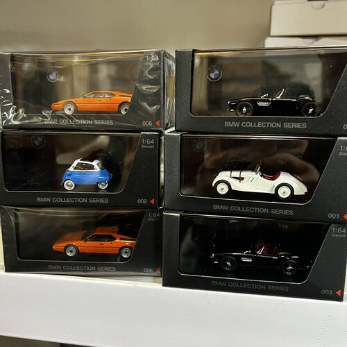 宝马原厂合金车模1:64各种款式BMW老爷车跑车蛋蛋车汽车模型礼品