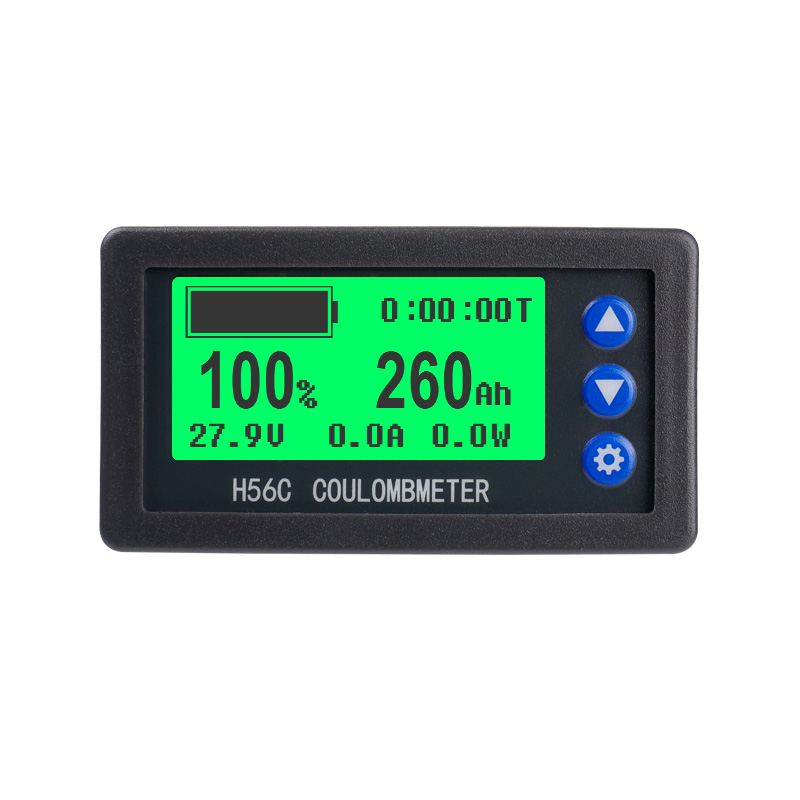 H56DM 锂电池BMS保护板仪表 SOC电量显示表电压电流RS485 TTL通讯