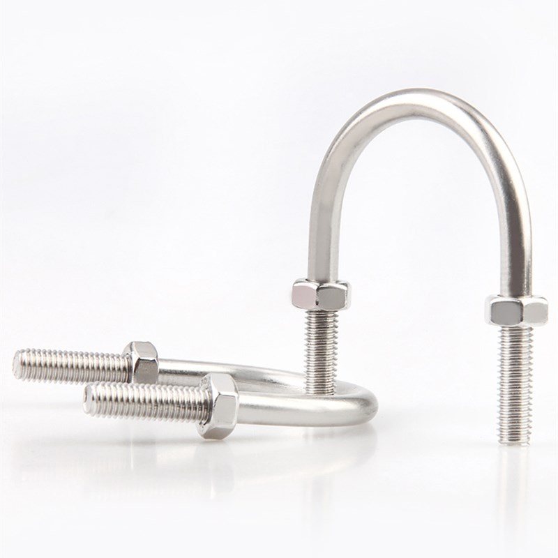 M6M8M10mmU型螺栓304不锈钢U型螺丝U形卡U型管卡管夹固定卡扣骑马