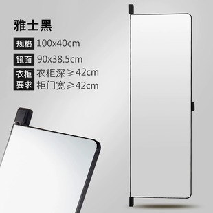 衣柜镜子内装隐形旋转全身镜全身折叠平开门全身镜内置对开门推拉