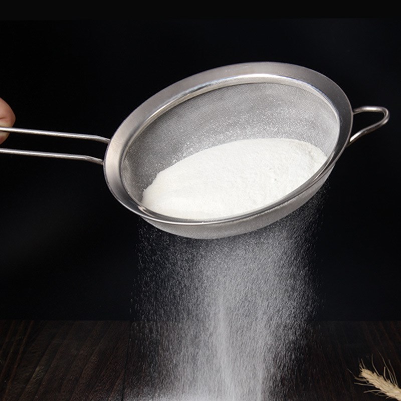 面粉筛带手柄不锈钢面粉筛面粉筛带手柄糖分筛子豆浆过滤网