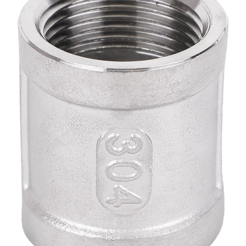 不锈钢内丝直接管箍304四分直通水管外接头双头内牙螺纹束节古6分