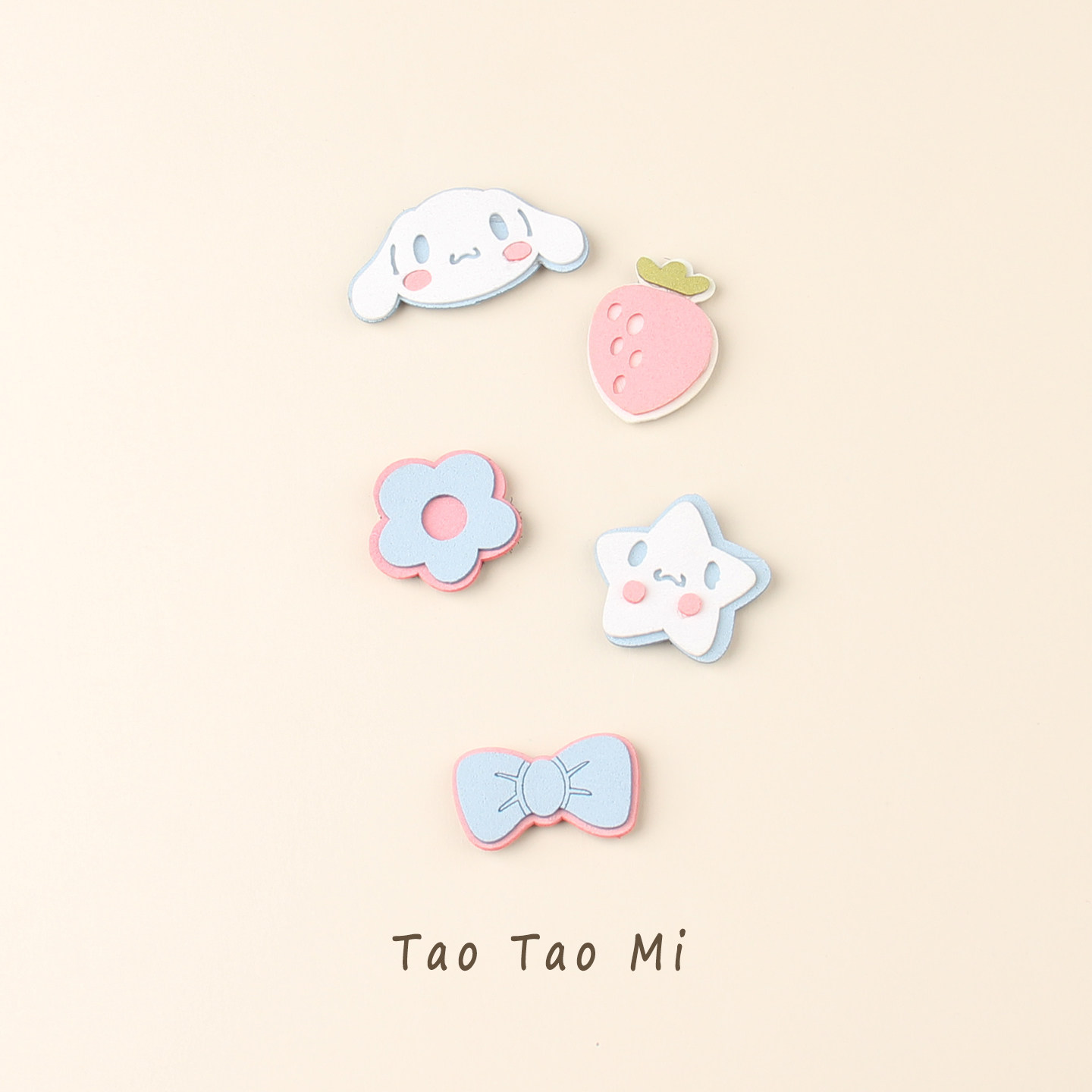 婴儿胎毛魔术贴卡通刘海夹图片