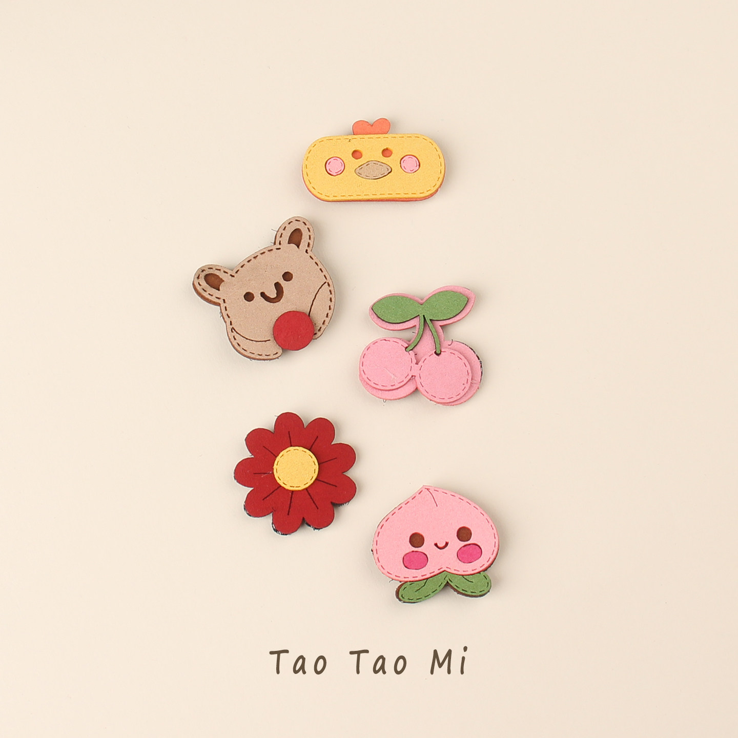 婴儿可爱动物魔术贴发饰