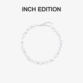 碎银贝壳编织手工项链清透设计款 INCH EDITION梦幻碎冰玻璃串珠