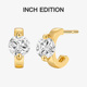 精致简约经典 INCH EDITION一滴泪锆石耳钉 通勤耳钉