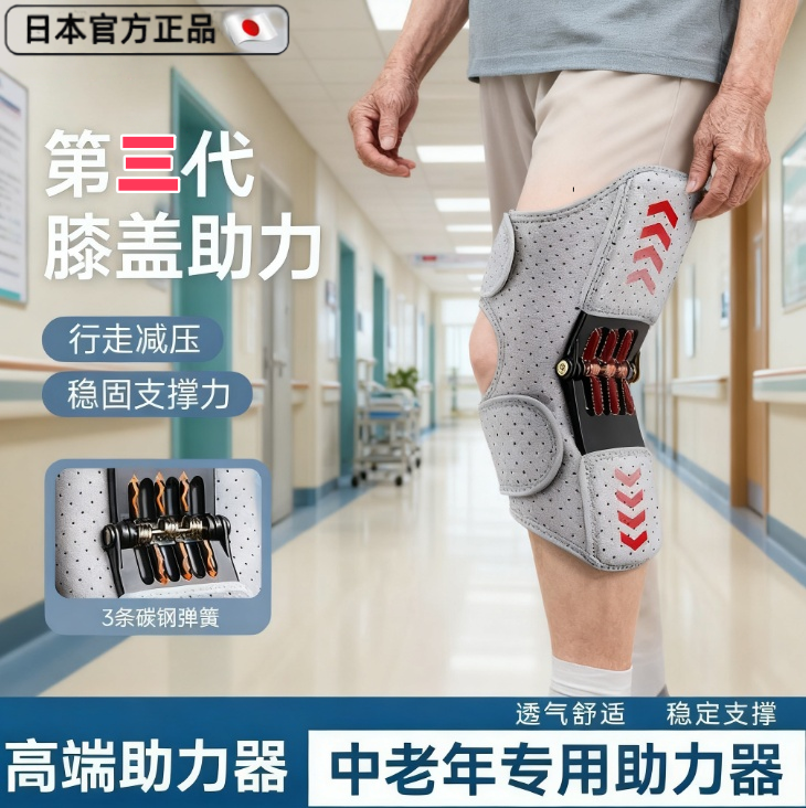 日本进口膝盖助力辅助行走器老年人腿关节外骨骼助膝器腿关节支撑,运动/瑜伽/健身/球迷用品,运动护膝/髌骨带,淘宝优惠券,粉丝福利购,淘宝优惠卷