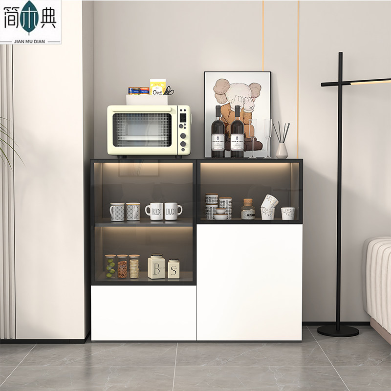 厨房餐边柜简约实木酒柜客厅靠墙收纳储物柜沙发边柜电视柜旁立柜