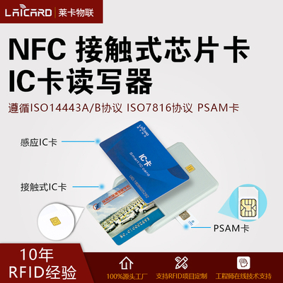 接触IC卡感应M1/PSAM卡读写器