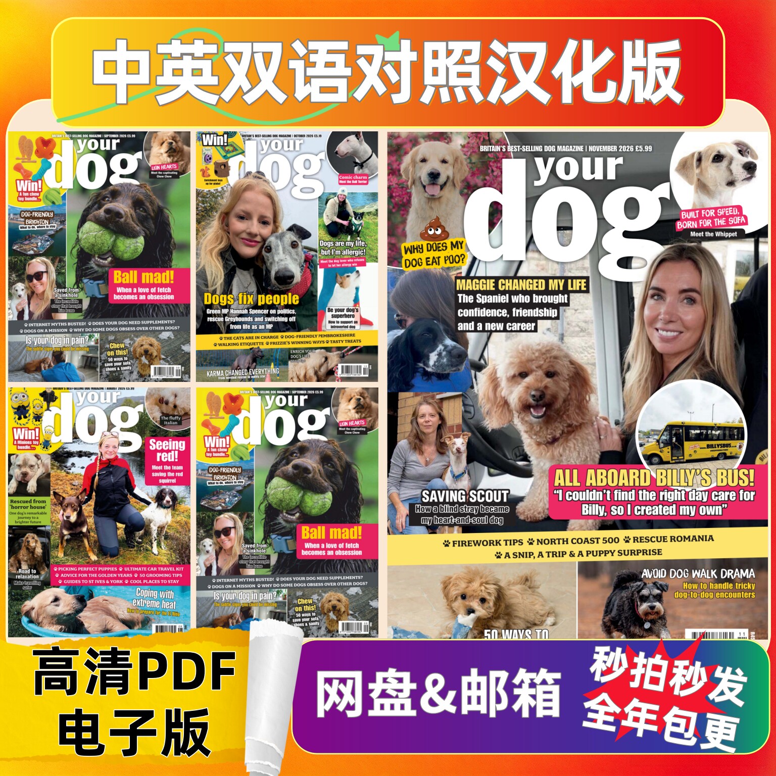 Your Dog 双语电子参考素材 宠物犬饲养狗狗日常照料喂养训练