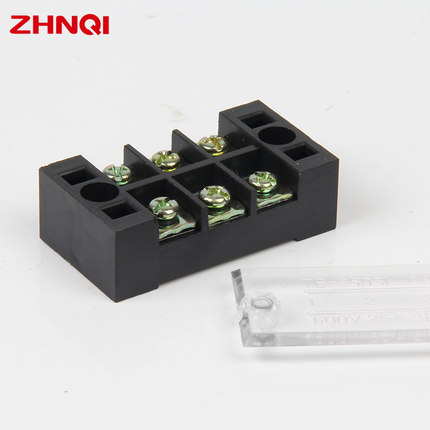 TB2503L接线端子排电流25A接线排绝缘固定电源电线连接器3P位板柱