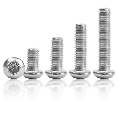 304不锈钢圆头内六角加长螺丝钉