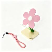 Cute flower-shaped acrylic phone stand, office desktop stand, decorative flower-shaped creative Instagram niche design, suitable for Apple iPhone17pro, foldable and lift-up ipad tablet stand thumbnail 7