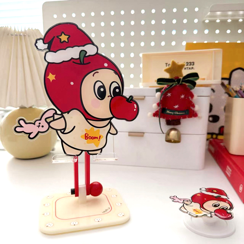2025圣诞苹果仔可爱卡通手机支架