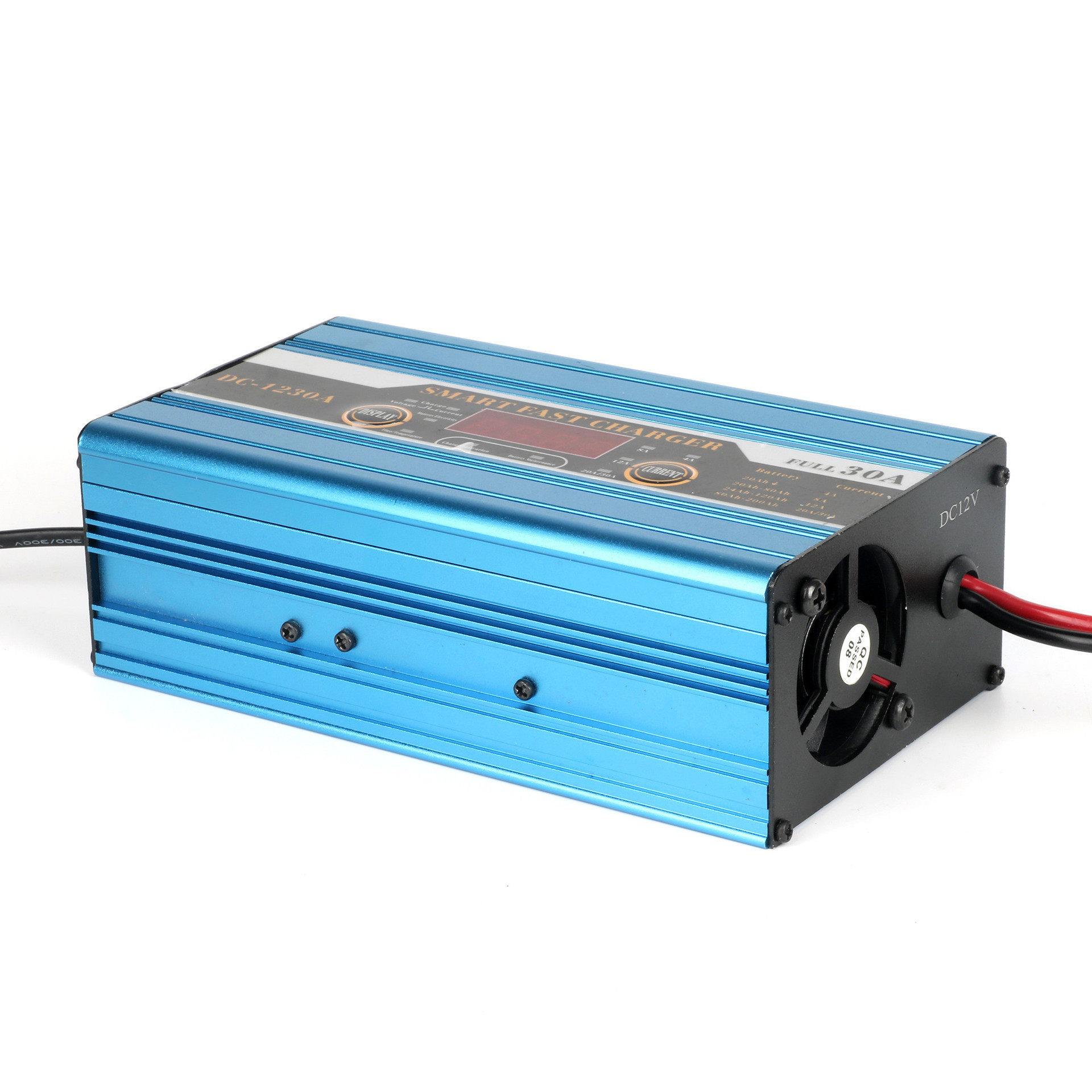 蓄电池充电器12v30a汽车铅酸电瓶充电器 智能带显示快速充电