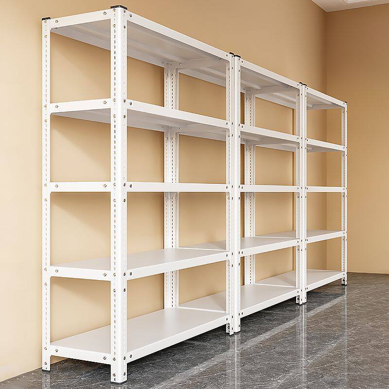 不锈钢货架加横梁置物架多层家用收纳落地储物架铁架仓储仓库