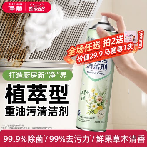 净狮厨房重油污泡泡净强力清洁剂