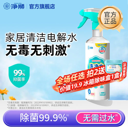 净狮去污电解水冰箱清洁剂去异味