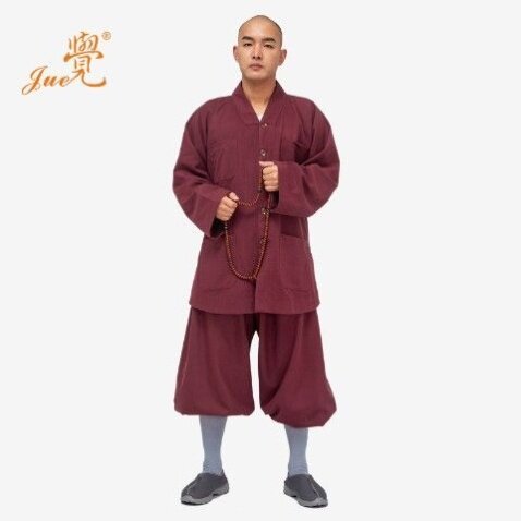 特价觉牌僧服秋冬僧服澳呢毛呢呢料羊毛呢短褂小褂和尚衣男女僧衣