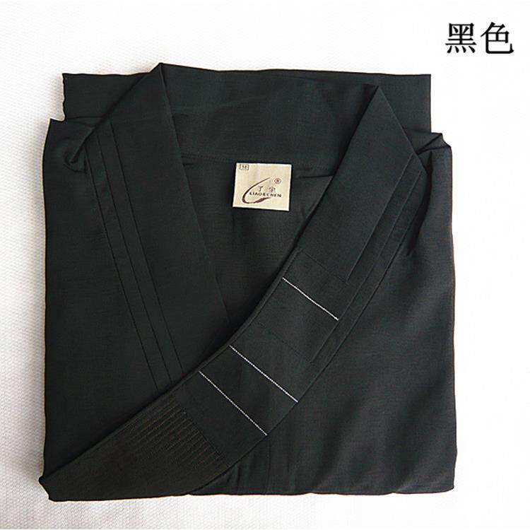特卖了尘牌居士海青僧衣僧服男女台麻不透明居士服海青 深咖啡色