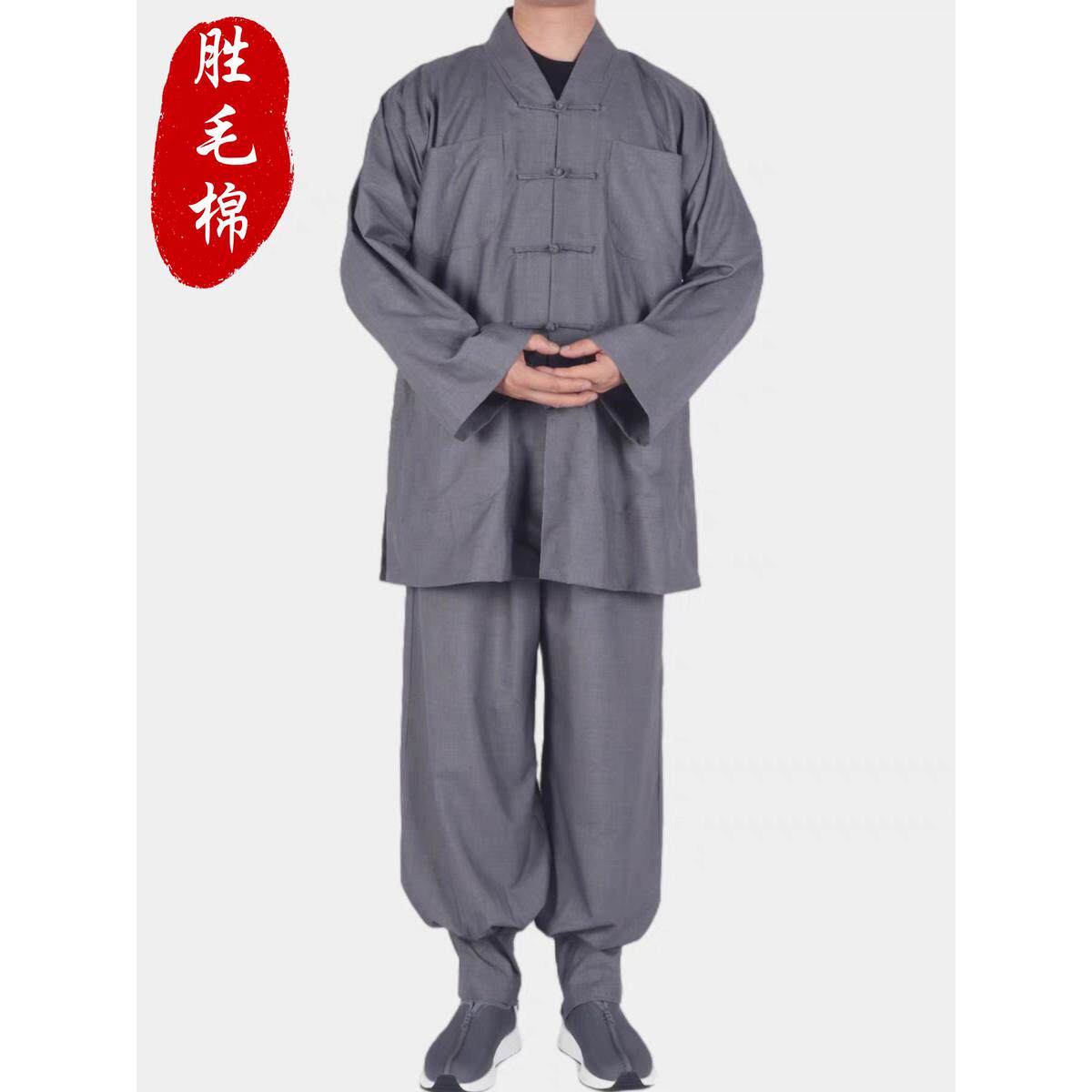 特卖僧服春秋款短褂小褂比丘尼僧衣出家和尚服套装舒适抗皱顺丰包