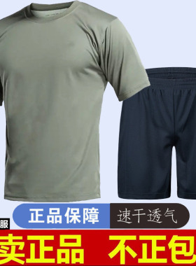 正品体能训练服短袖套装健身运动夏体能服短袖上衣短裤速干t恤男